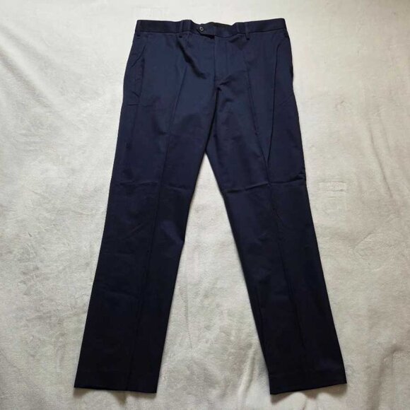 New 38x32 J Crew Bowery dress pant in stretch chino in Navy - Picture 2 of 10
